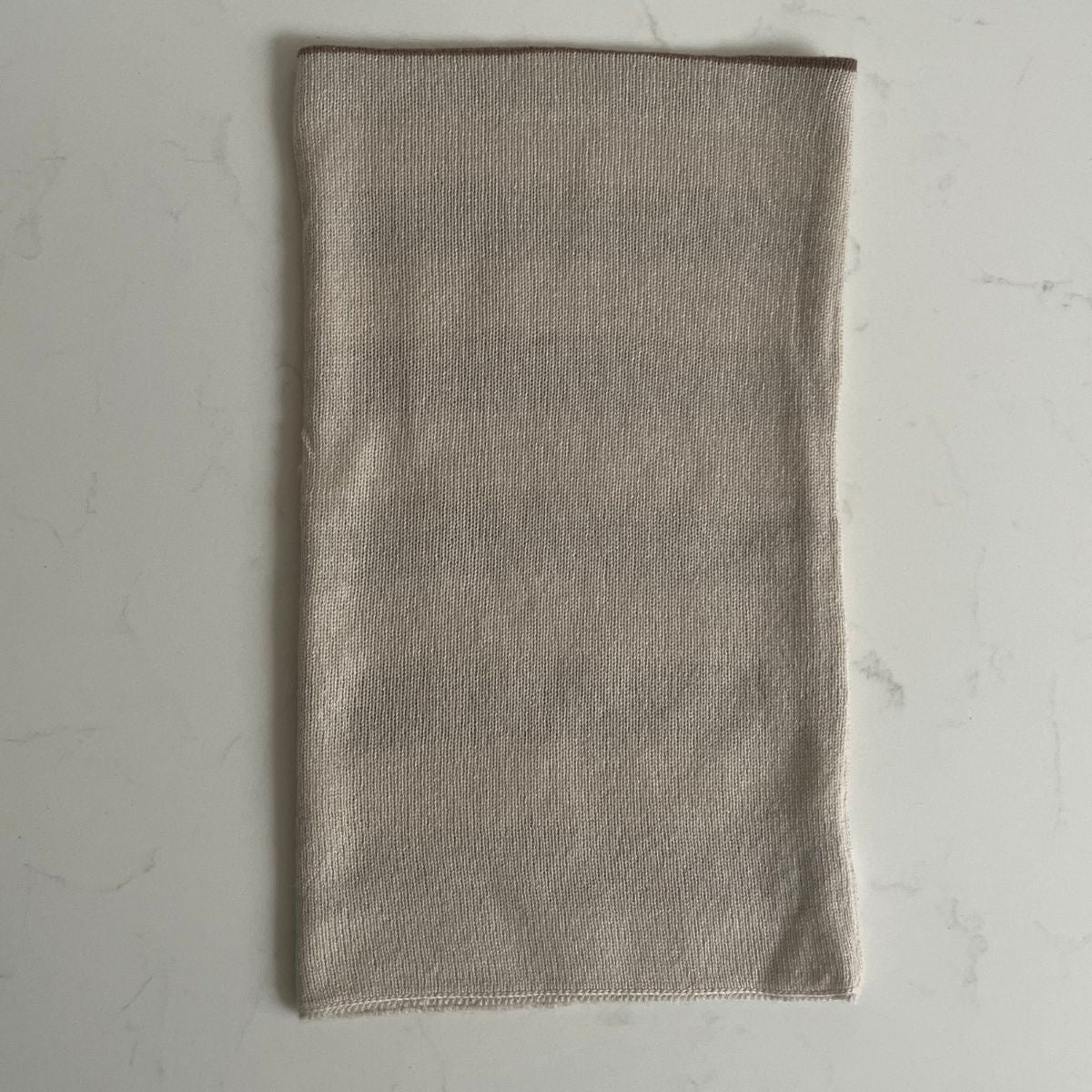 Cashmere Reversible Snoods - Cocoa and Oatmeal stripe