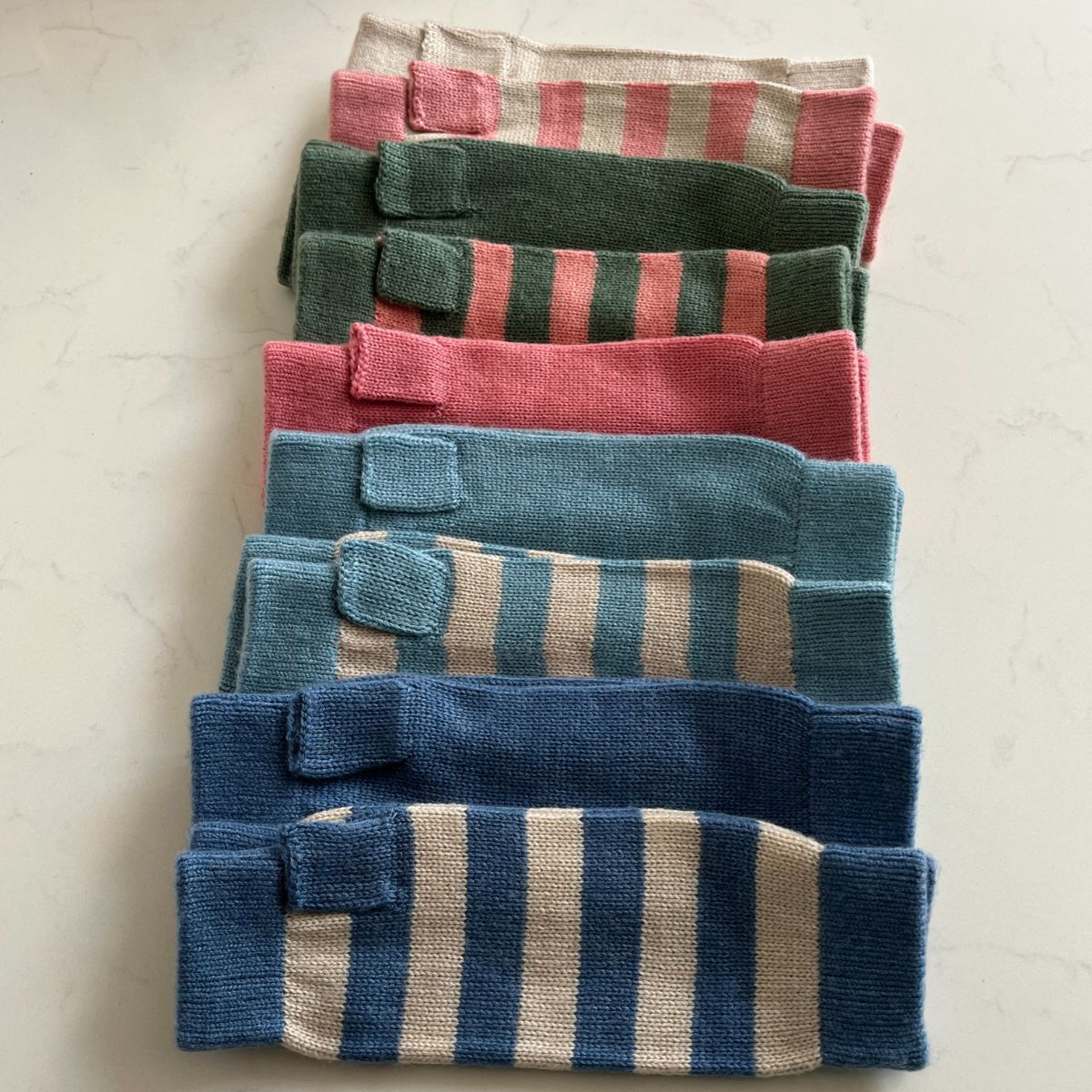 Cashmere Wrist Warmers – Sea Green
