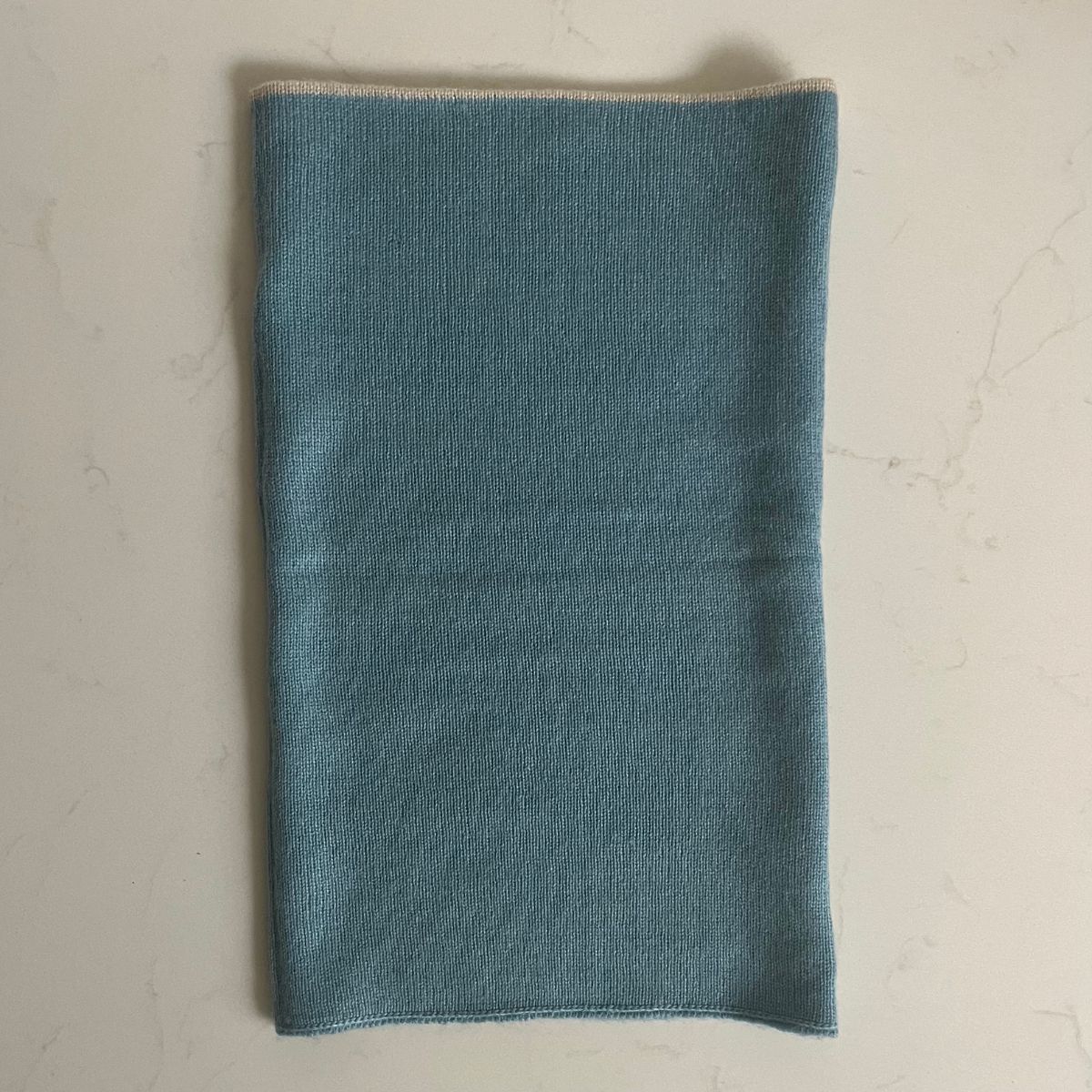 Cashmere Reversible Snoods - Pale Blue and Oatmeal stripe
