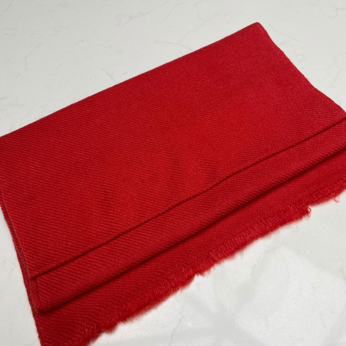 Cashmere Scarf - Coral Red