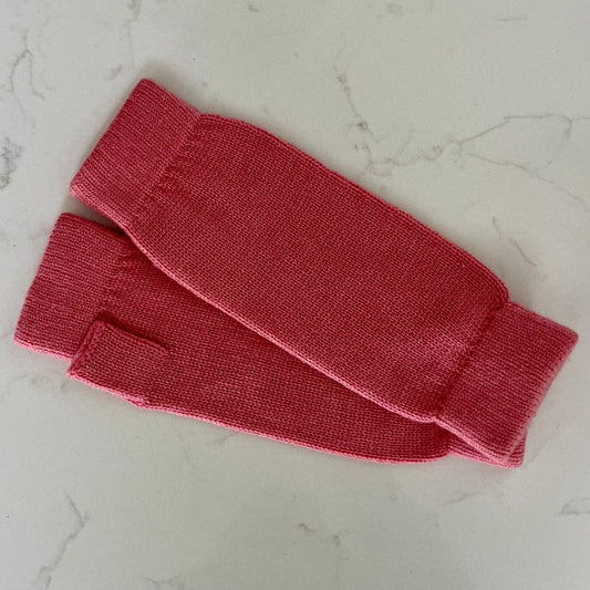 Cashmere Wrist Warmers – Pink