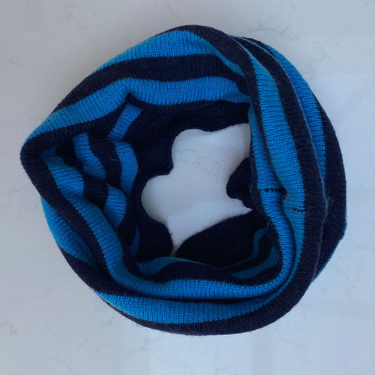 Cashmere Reversible Snoods - Navy & Blue