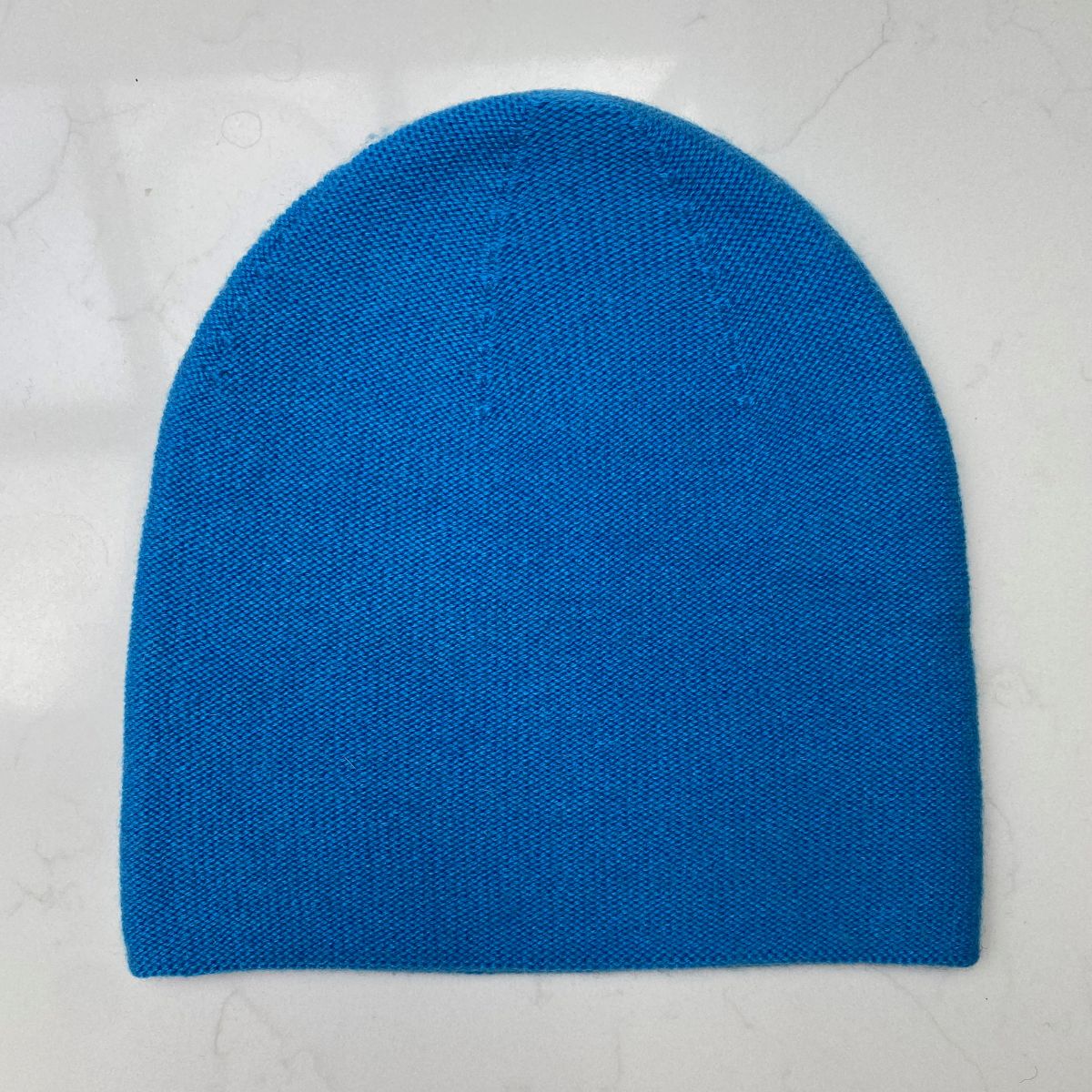 Cashmere Beanie Hat - Cyan Blue