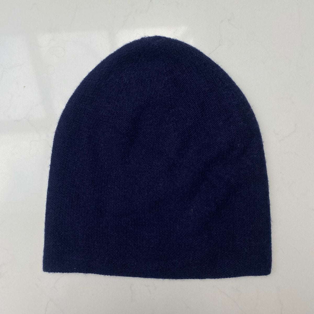Cashmere Beanie Hat - Navy