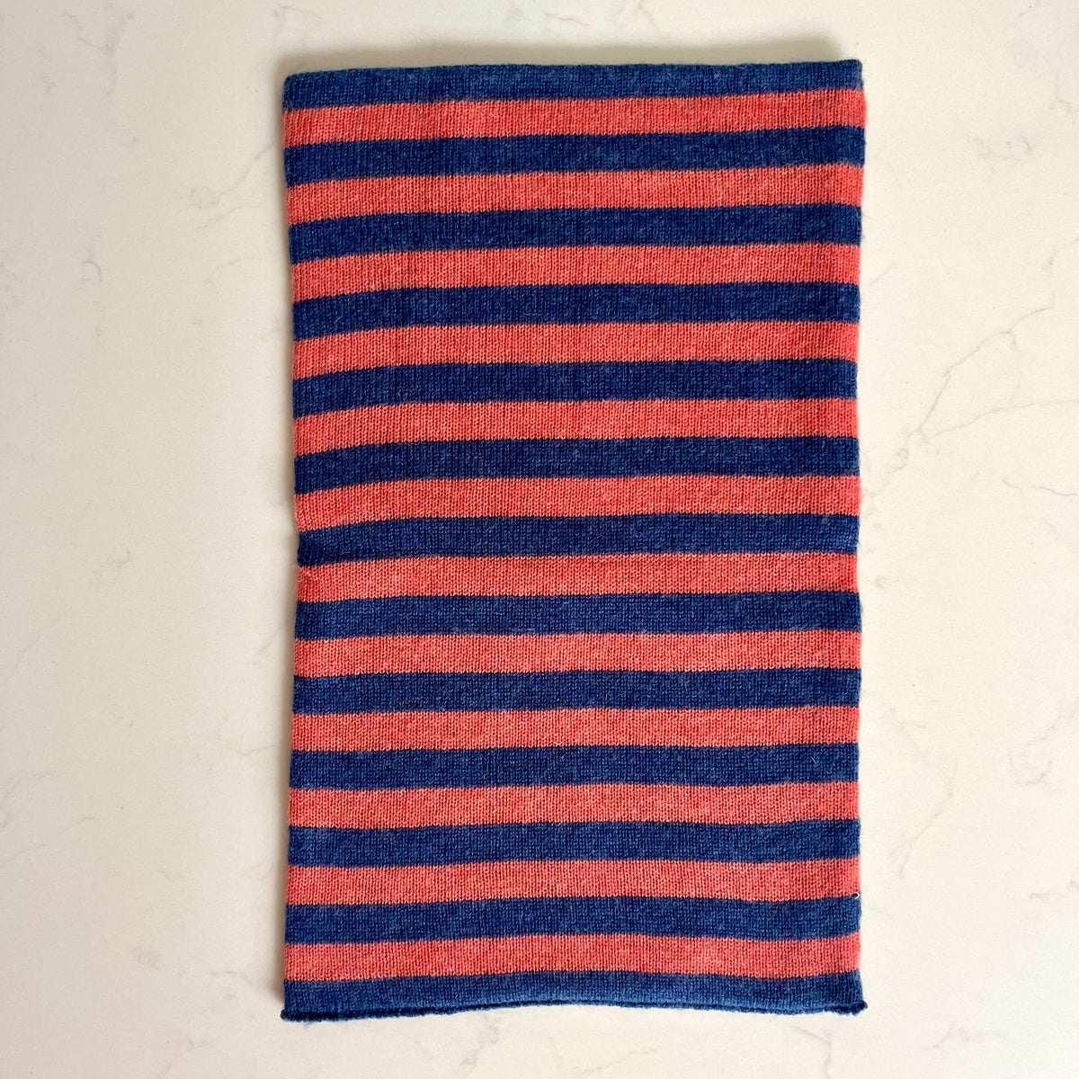 Cashmere Reversible Snoods - Soft Navy & Pink