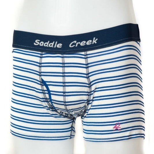 Bamboo Boxers – Olympian White Stripe