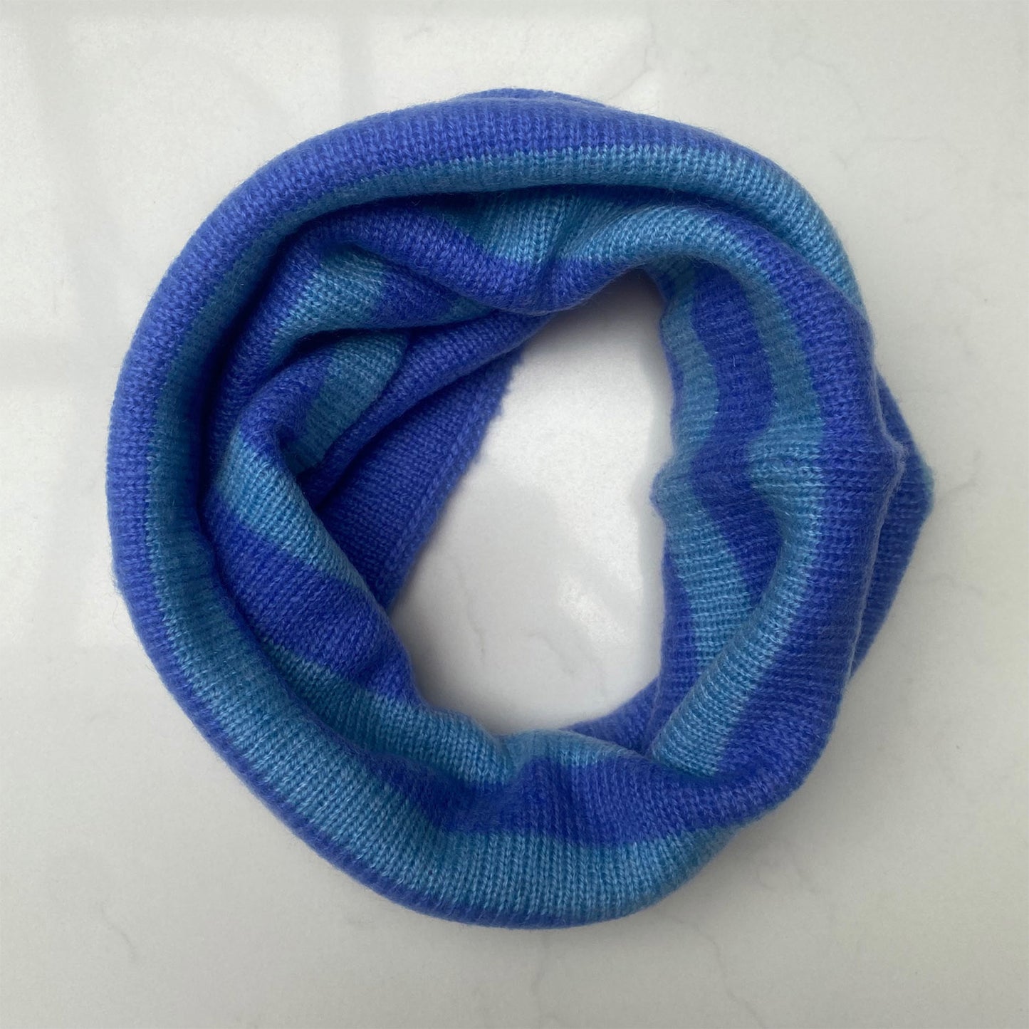 Kids Cashmere Snoods - Cobalt & Sky Blue