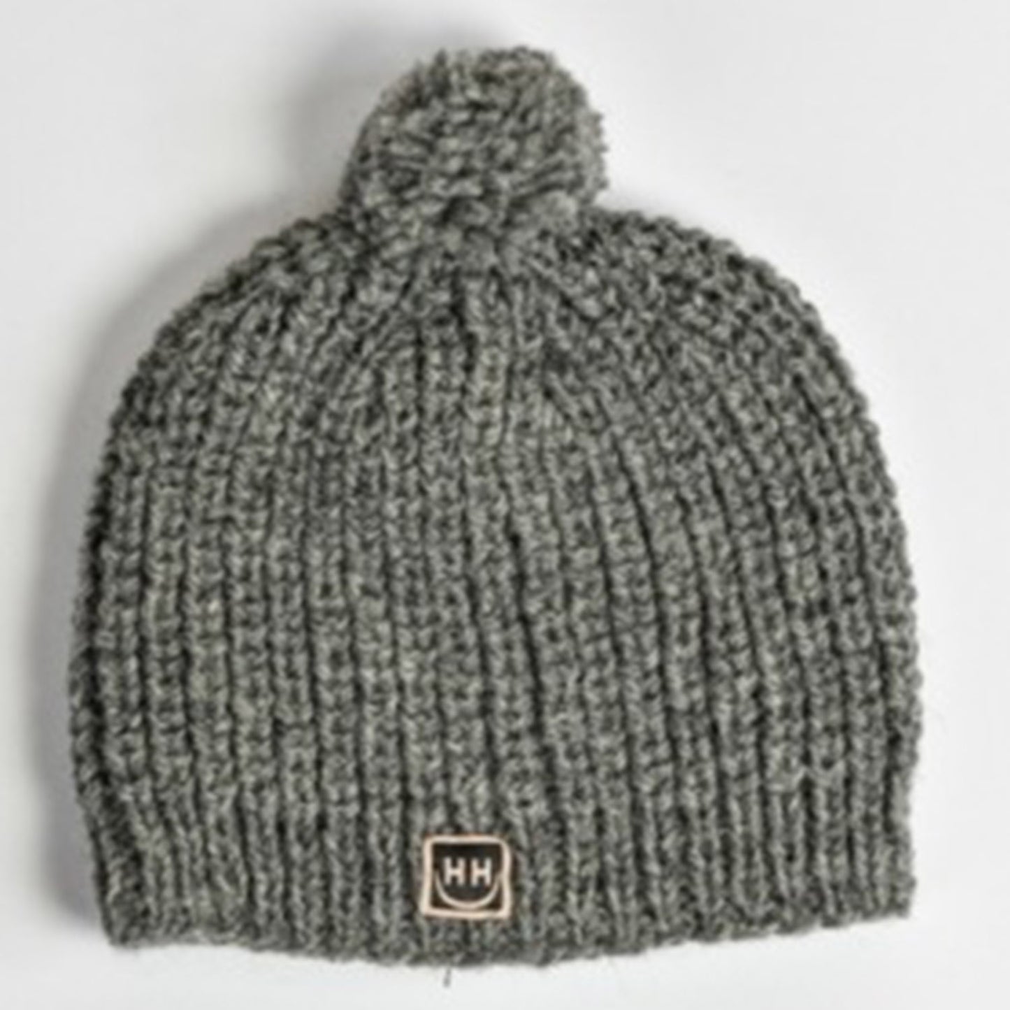 Woollen Bobble Hat - Grey
