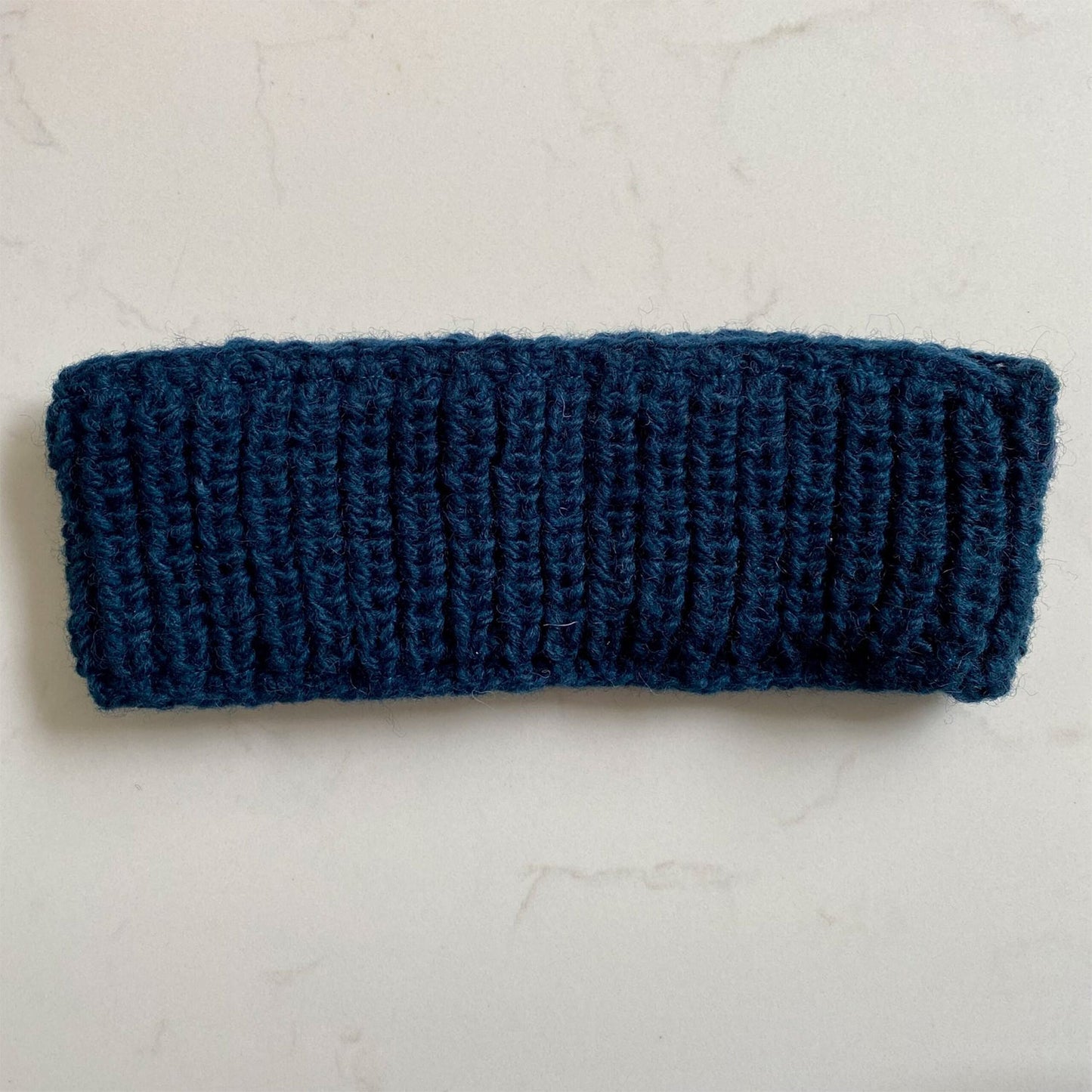 Knitted Fleece-Lined Headband - Teal