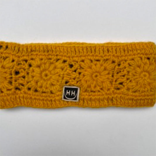 Crocheted Headband - Ochre Yellow