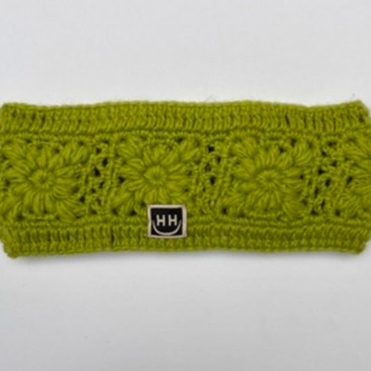 Crocheted Headband - Lime