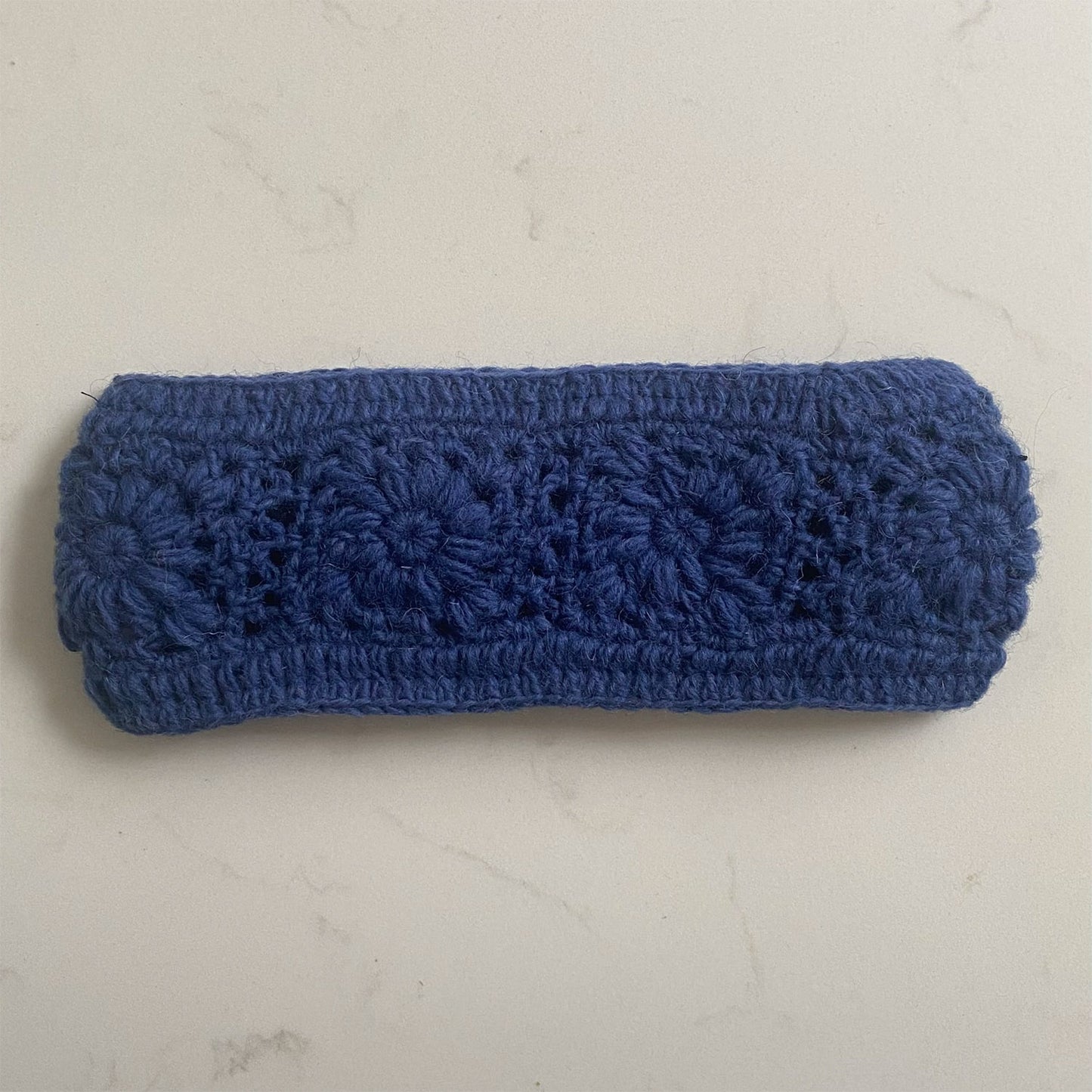 Crocheted Headband - Blue