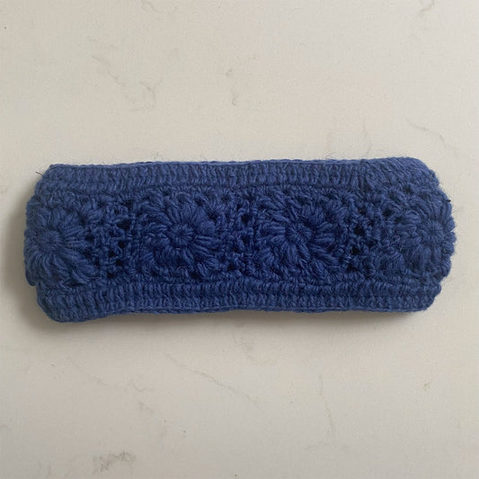 Crocheted Headband - Blue
