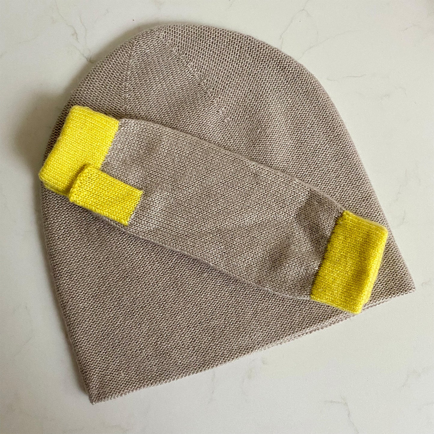 Cashmere Beanie Hat - Oatmeal